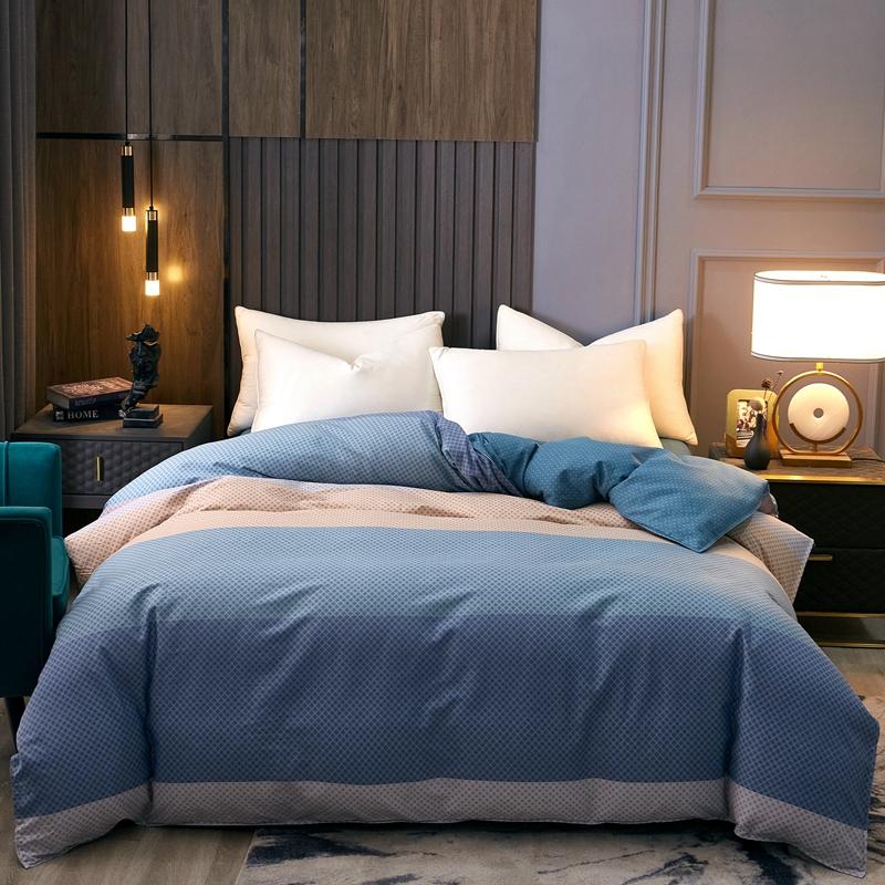 Abstract Stripes Waves Duvet Cover Geometric Pattern Queen Size Bedding 100% Cotton Quilt Cover with Zipper for Kids Adults