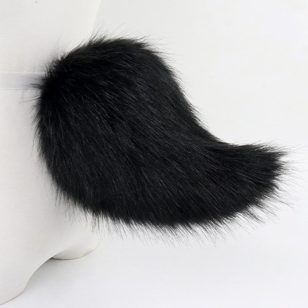 Rabbits Costume Accessories Plush Ear Hairband Tail Halloween Costume Accessories Set for Kid Girl Halloween Cosplay