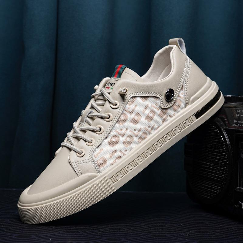 New Men's Shoes Low-top Casual Shoes Men's Board Shoes Fashion Little White Shoes Men's Trend Versatile Feet Breathable Shoes