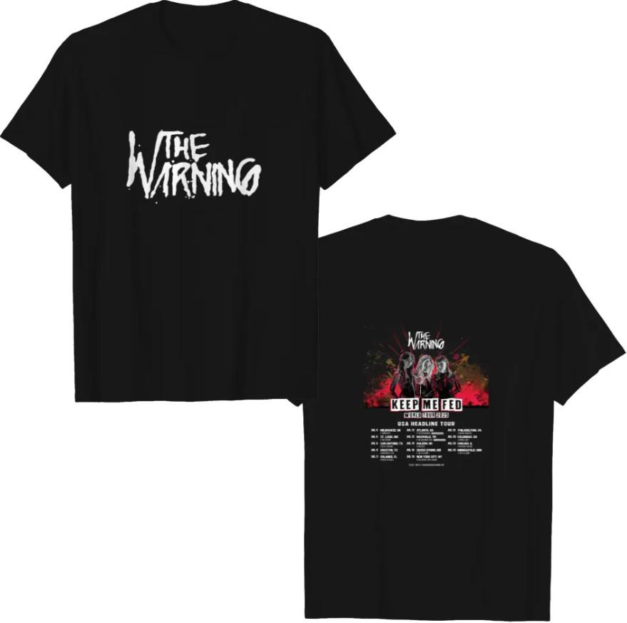 The Warning Keep Me Feed Tour 2025 T-Shirt Double Sided Full STshirt Unisex T-Shirt L