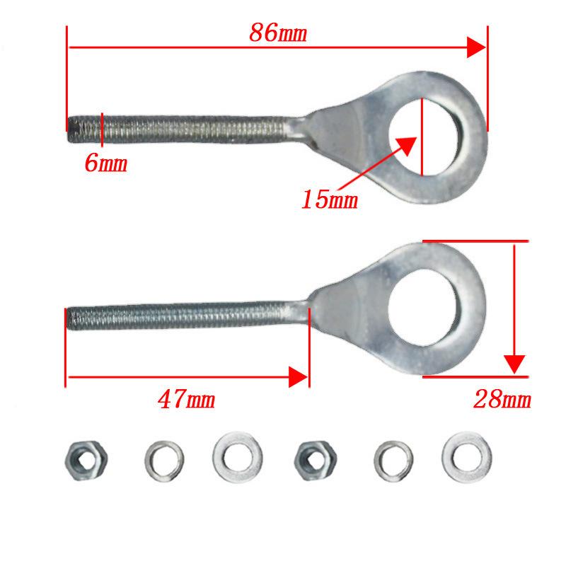 2Pcs Motorcycle Chain Tensioner Adjuster Iron Puller For Mini Bike 50Cc-125Cc Crf50 Xr70 Atv Motorcycle Parts Accessories