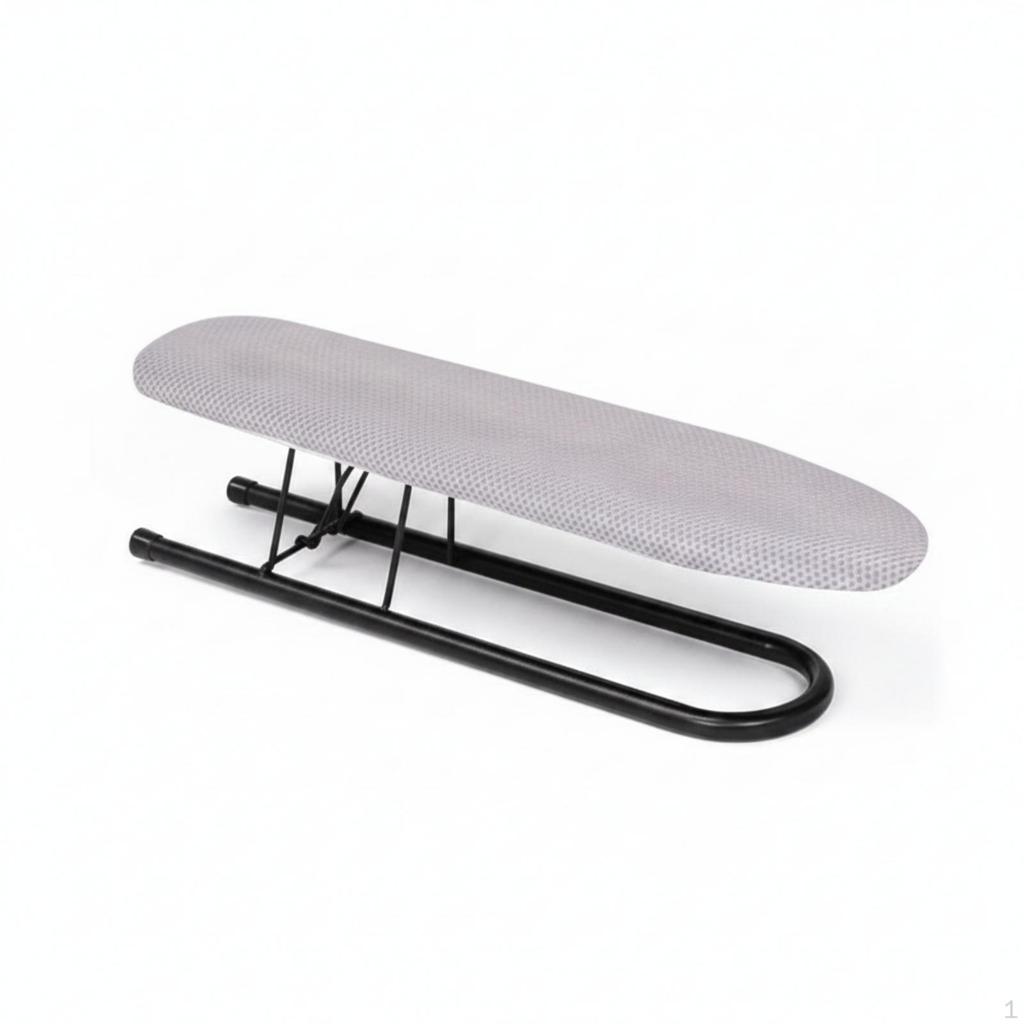Foldable Sleeve Board Narrow Padded Ironing Removable Cover Blk Frame Charcoal