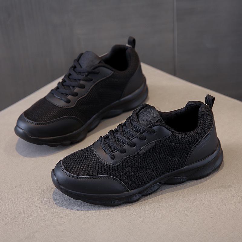 

Женские легкие нескользящие кроссовки для бега на шнуровке: Дышащий, Удобный и Износостойкий для Повседневной Носки, Путешествий и Работы 35 чёрный