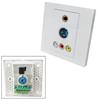 86 Type Modular Panel with Customizable Module Wall Plate Suitable for Multimedia Interfaces ABS Texture Embedded Frame