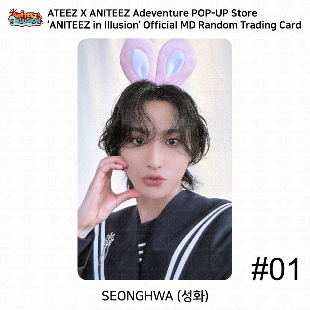 ATEEZ X ANITEEZ POP UP Store 'Aniteez in Illusion' Carte photo officielle MD Trading