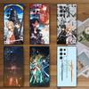 S-Sword O-Online SAO Anime Soft Phone Case for Samsung Galaxy S26 S25 Edge S24 Ultra S23 Plus S22 S21 FE S20 Black Cover Back Sh