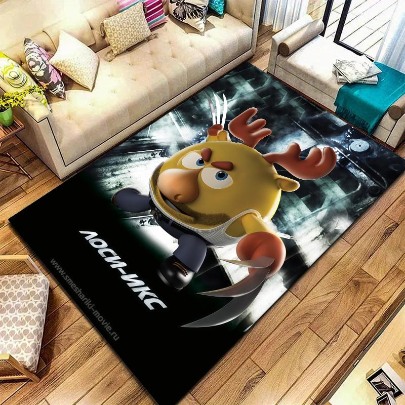 Smeshariki Carpet Rug for Living Room Bedroom Home Sofa Decoration,Kids play Nonslip Floor Mat