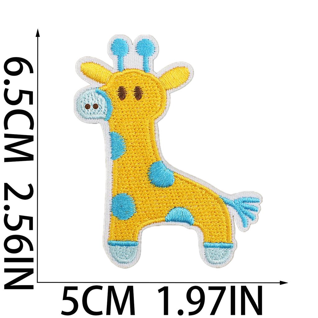 Female Treasure Toy Deer Decorative Embroidery Cloth Sticker Cartoon Bear Patch Sticker Saliva Pocket Milk Bottle Computer Embroidery Label Ironing