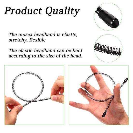 2Pcs Hair Hoop High Elasticity Anti-deform Washing Hoop Non-Falling Wave Anti-Slip Headwear Shaped Face Hair Band Home