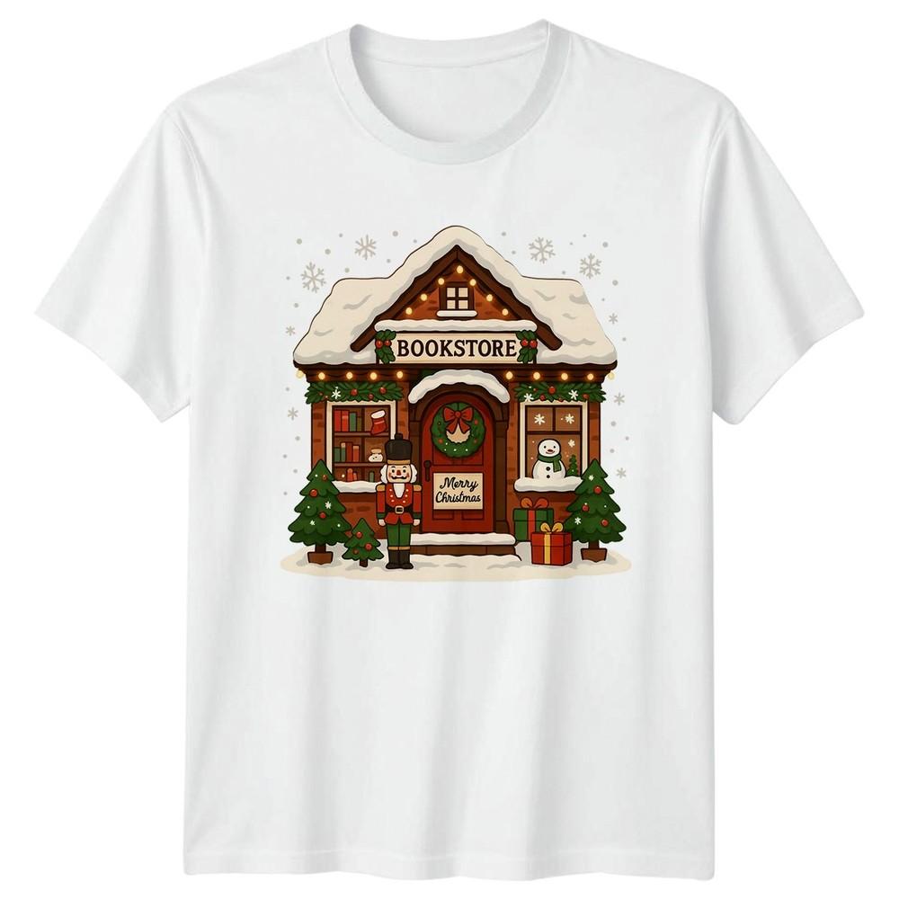 Bookstore Merry Christmas Holiday Winter Unisexs Unisexs Graphic Tee S