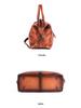 2025 European & American Retro Cowhide Women's Handbag - Top Layer, Color-Rubbed, Single Shoulder & Crossbody, Large Capacity