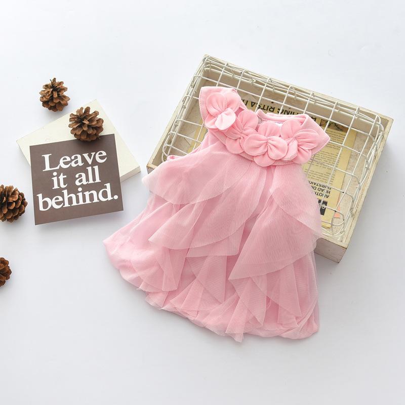 

Платье для новорожденных девочек из шифона, летнее, для малышек, платье принцессы для младенцев 24M