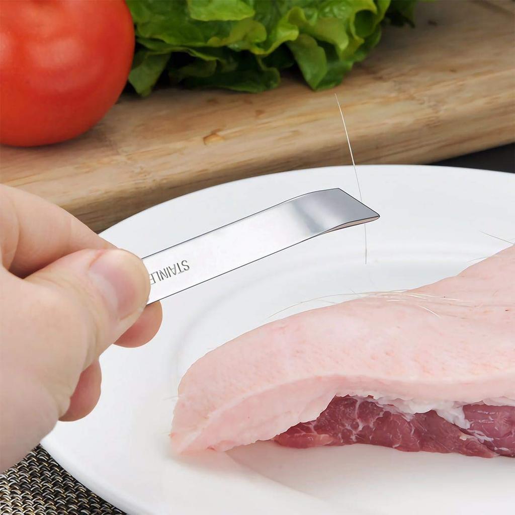 2pcs Fishbone Pliers Disassembly Tool Kitchen Plucking Chicken Feathers Fish Bones Multifunctional Hair Removal Tool