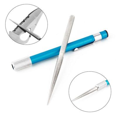 Міні-портативна точилка для ножів у формі ручки, кишенькові точила для діамантових ножів, рибальський гачок, точильний камінь