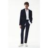 H M Regular Fit Suit Pants Navy Blue