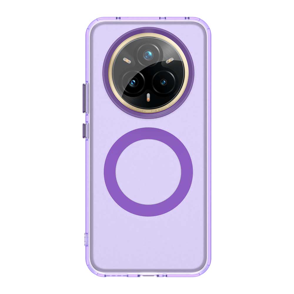 Magnetic Luxury Wireless Charge For Magsafe Case for OPPO Realme 14 Pro Plus Pro+ 5G Matte Translucent Candy Shockproof Cover