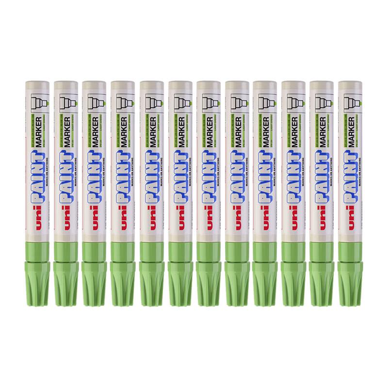Uni PX-20 Medium Tip Paint Marker Pen (2.2-2.8mm, 12-Pack) светло-зеленый