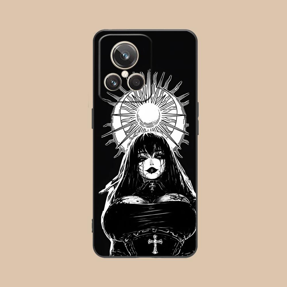 Terror Gothic Art Mobile Phone Case for Realme 15 14 13 12 11 10 9 Pro Plus T I Lite 5G Colorful Printing Cover Luxury Cover