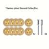 22-Piece Titanium-Plated Diamond Cutting Disc Set for Jade, Glass, Marble, and Tile Grout Cleaning & Sealing.