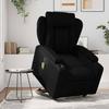 Vidaxl Reclining Lift Chair with Massage, Electric, Black