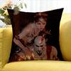 Game God of War   Various Sizes Square Pillow Case For Car Home Bedchamber Decor