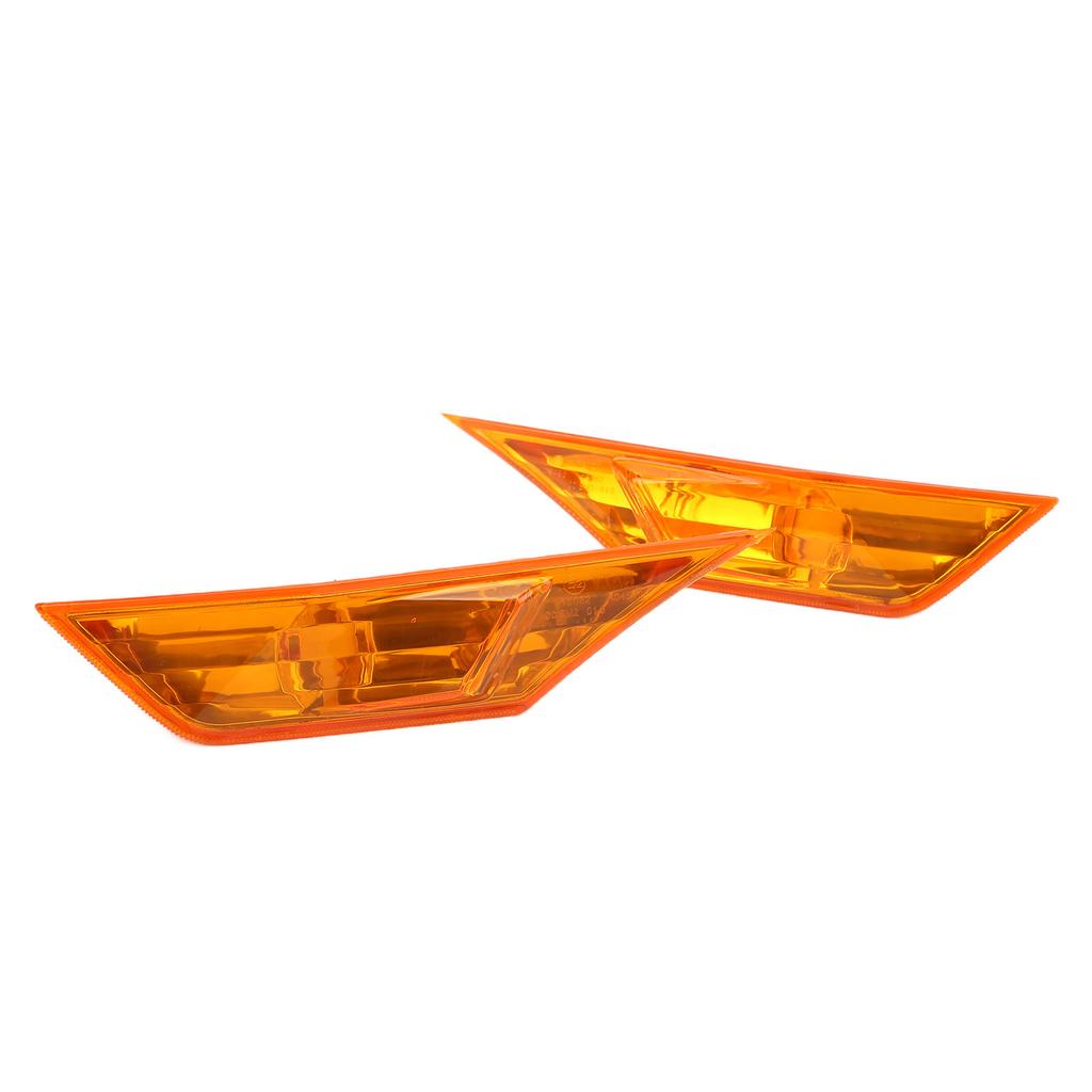2pcs Side Marker Lamp Housing Orange Gloss Lens Replacement for Civic 10th Generation FK LX EX