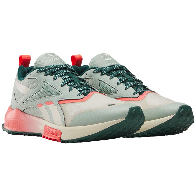 Reebok Abrasion Resistant Breathable Low Top Casual City Commute Running Shoes Women's Red Green Sneakers 100209970