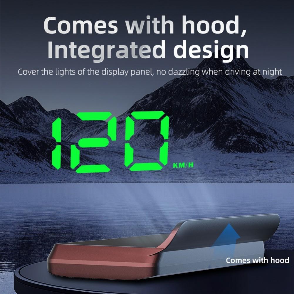 Car HUD Head Up Display GPS Speedometer with 10Hz Refresh Rate and Beidou Dual Mode Chip for Wide Vehicle Compatibility