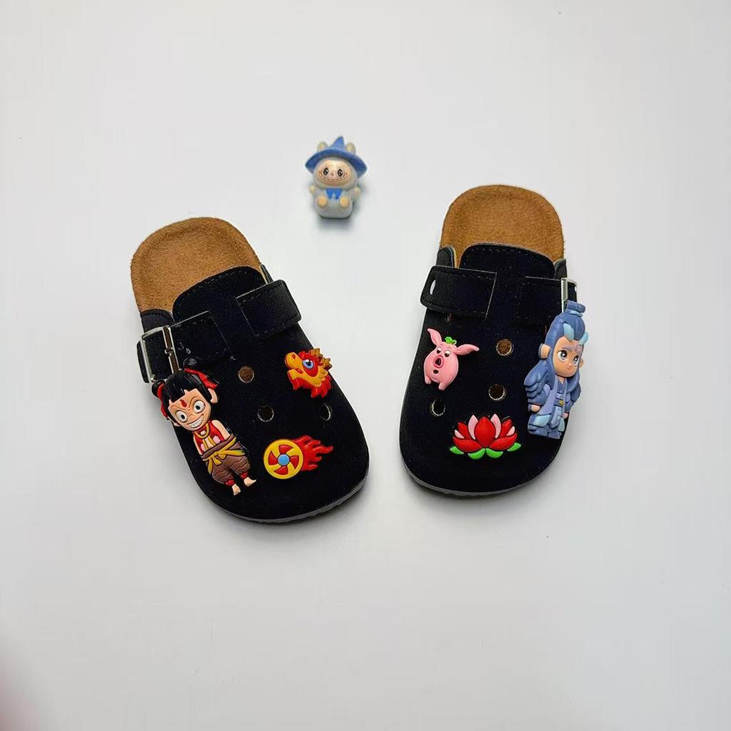 Kids' Cartoon Birkenstock Clogs: Non-slip, Durable, Retro Thick-sole, Outdoor Hole Slippers