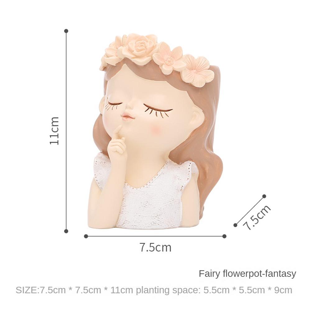 plants accessories Flower Pot Bonsai accessories Female Head Human Cute Portrait Fleshy Succulent Planter garden decoration Pots