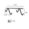 4-Hook Coffee Mug Hanger/Tea Cup Organizer/Drying Rack, suitable for mugs, coffee cups, beer glasses, and kitchen utensils.