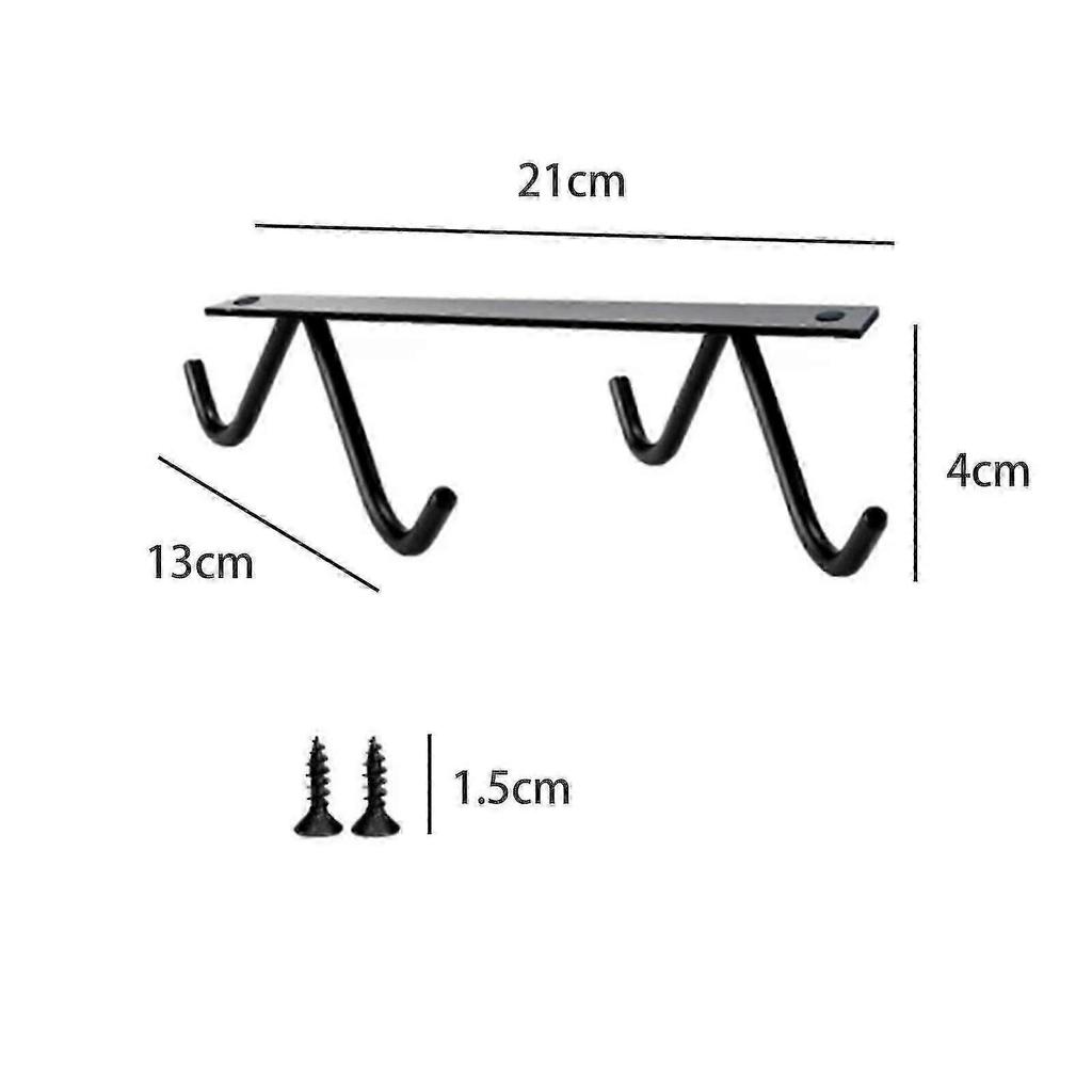 4-Hook Coffee Mug Hanger/Tea Cup Organizer/Drying Rack, suitable for mugs, coffee cups, beer glasses, and kitchen utensils.