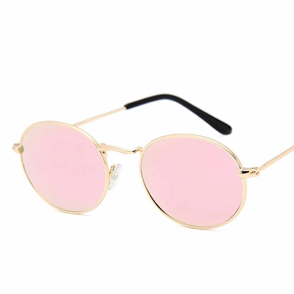 Stylish Durable High Quality UV Protection Classic Oval Sun Glasses Glasses with Mirrored Lenses for Men and Ladies