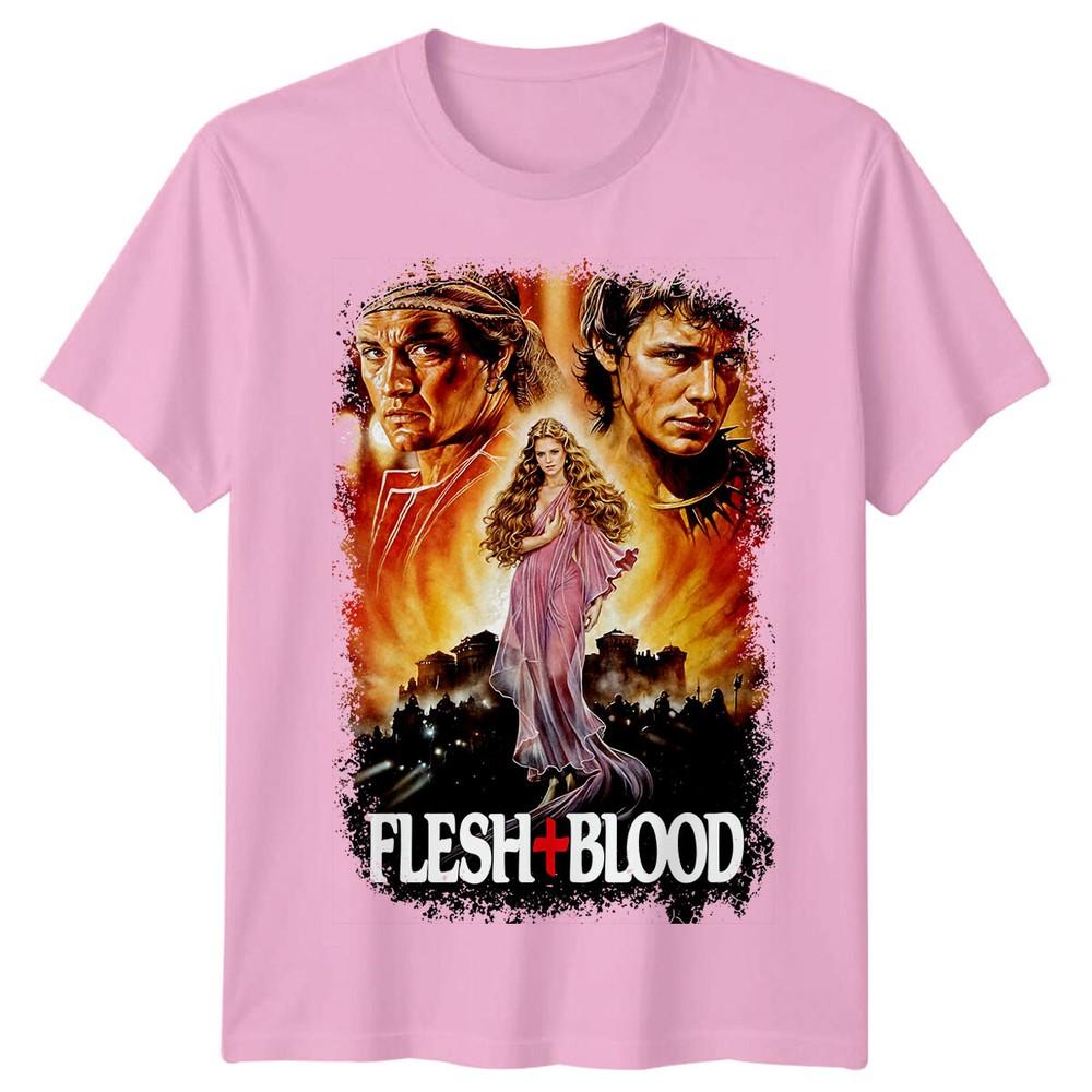 Flesh Blood 1986 Movie Poster Inspired Tshirt Retro 80s Tee Unisex