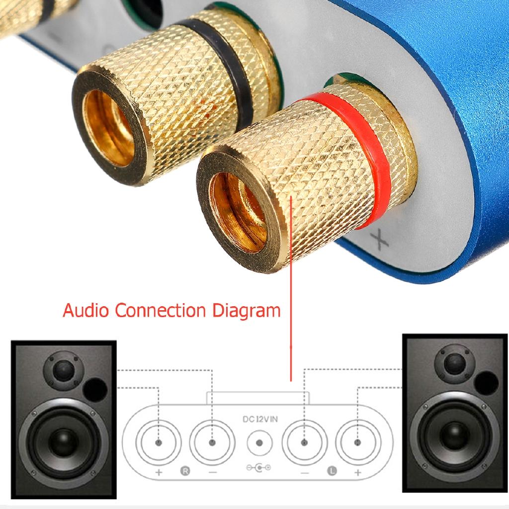 12V 100W Nobsound Mini Bluetooths 4.2 Digital Amplifier Hifi Stereo Home Audio Power AMP