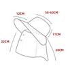 Sunscreen Bucket Hat Wide Brim Ponytail Hats New Tea Picking Cap  Outdoor