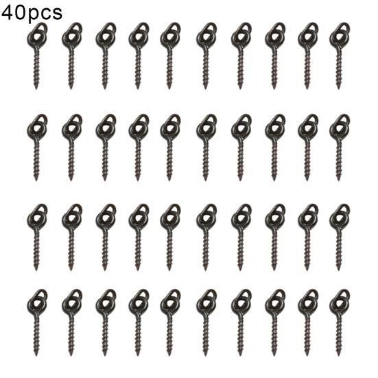12mm Oval Loop Bait Metal Screws for Carp Fishing Tackle Pop Up Rigs Tools