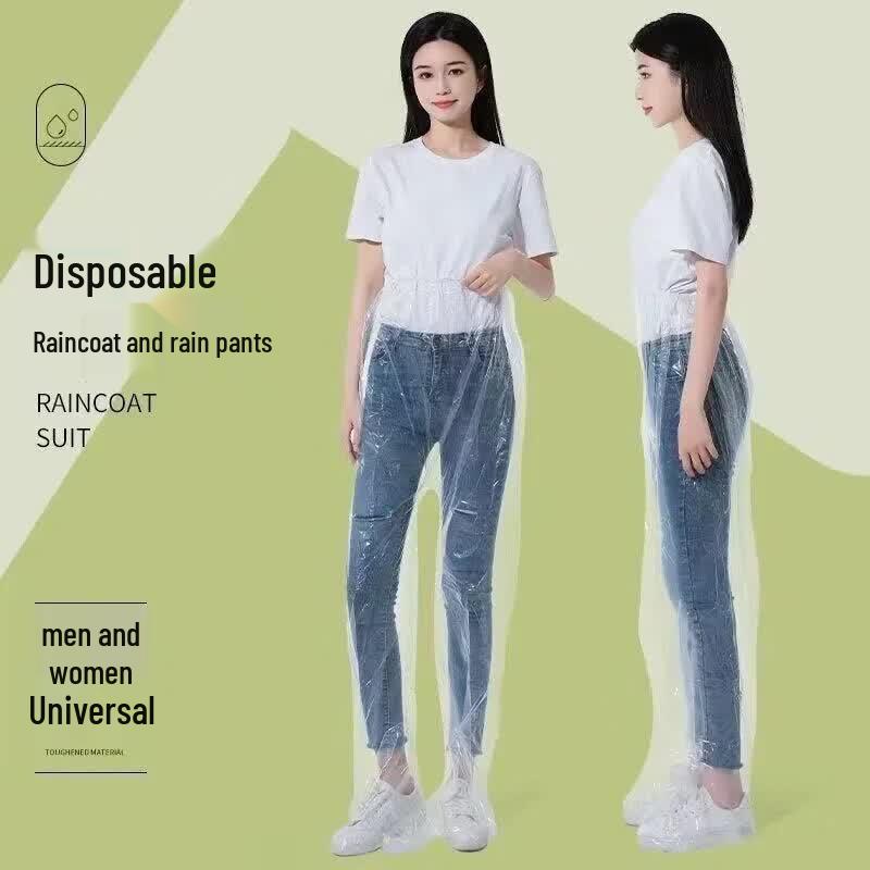 Children s Disposable Rain Pants with Shoe Covers