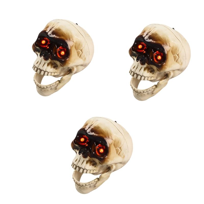 

Animated Halloween Decorations Animated Skull Hanging Decorations Scary Haunted Houses Decors for Lawn Yard Decorations 1