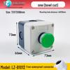 IP65 Waterproof Button Box with Emergency Stop & Indicator Light - 12345-Hole Plastic Enclosure