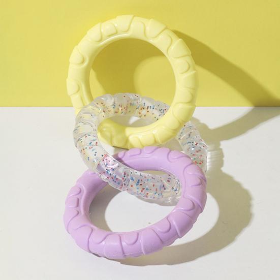 3-Ring Tug Dog Toy for Aggressive Chewers Tough Ring Dog Chew Toy for Pet Training Teething Interactive Fetch Toy for Puppy Small Medium Large Breeds