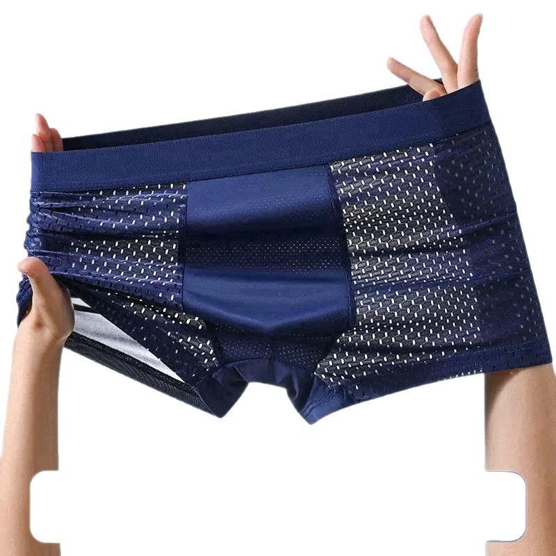 Ice Silk Men's Seamless Breathable Boxer Briefs