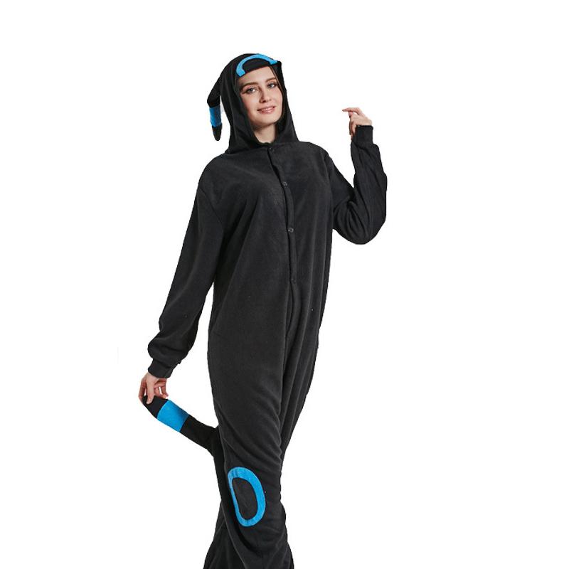 Unisex Adult Pajamas Kigurumi Cosplay Costume Animal Onesie Sleepwear With Shoes