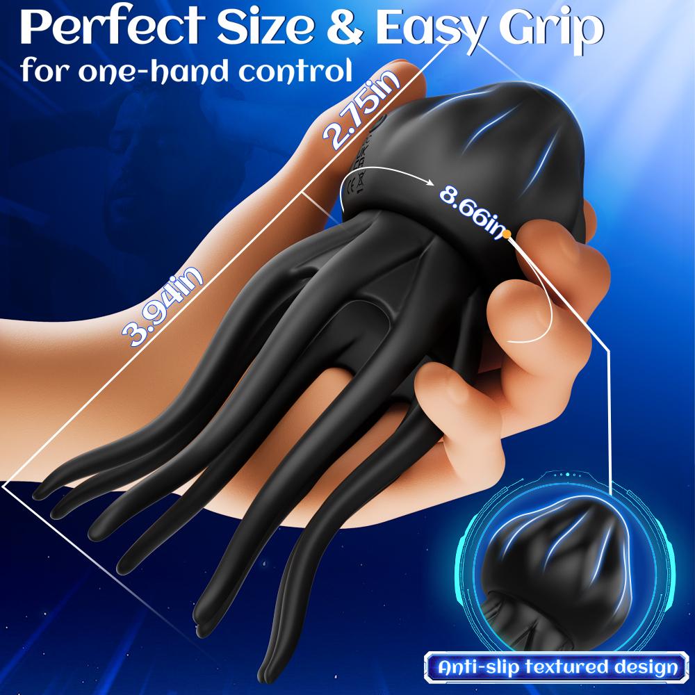Penisvibrator Sexspielzeug für Männer 360° Trainingsmanschette Rutschfester Griff Stroker zur Penis-, Klitoris- und Brustwarzenstimulation Männer Frauen Paare
