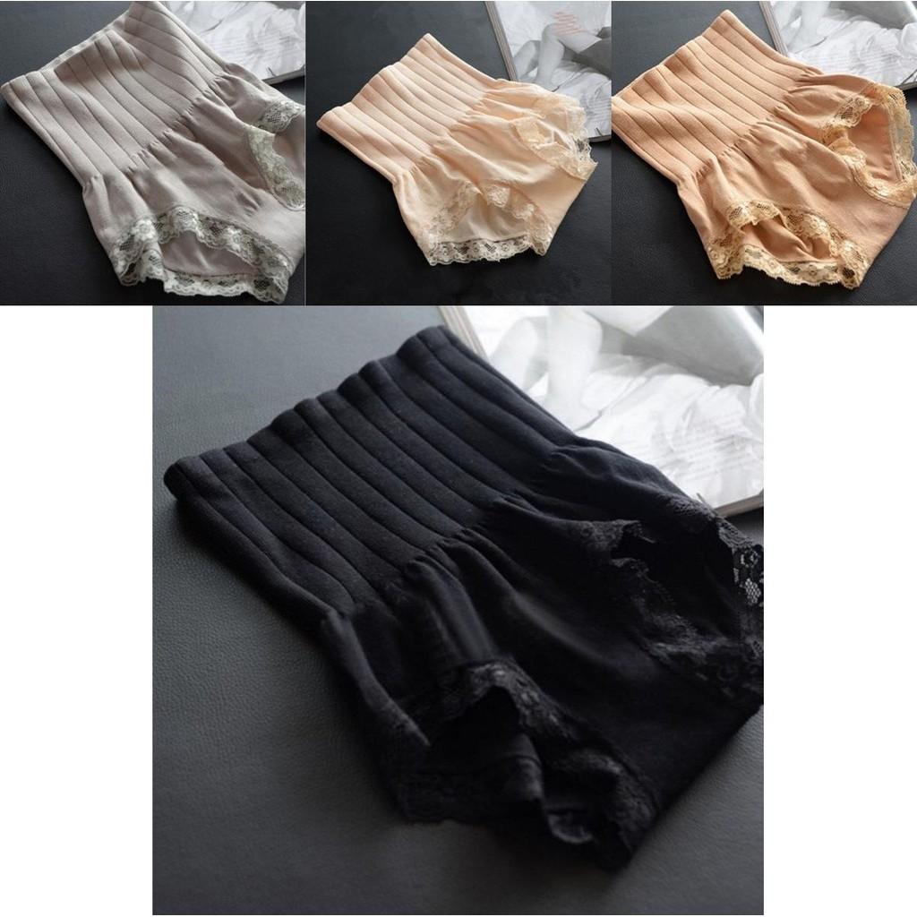 Women's High Waist Abdomen Lace Slimming Shaping Underwear Shorts For Comfort