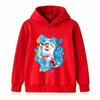 Cozy Kids Hooded Pullover with Bright Splash Cartoon Design, Soft Premium Fabric, Suitable for Kids Daily Home Wear and Cool Autumn Family Gatherings.