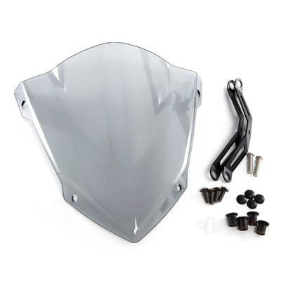 Evomosa Motorrad Windschild Windschutzscheibe Sport Visier für MT03 MT25 2013 2020 2021 MT-03 MT-25 20-21 (Rauch)