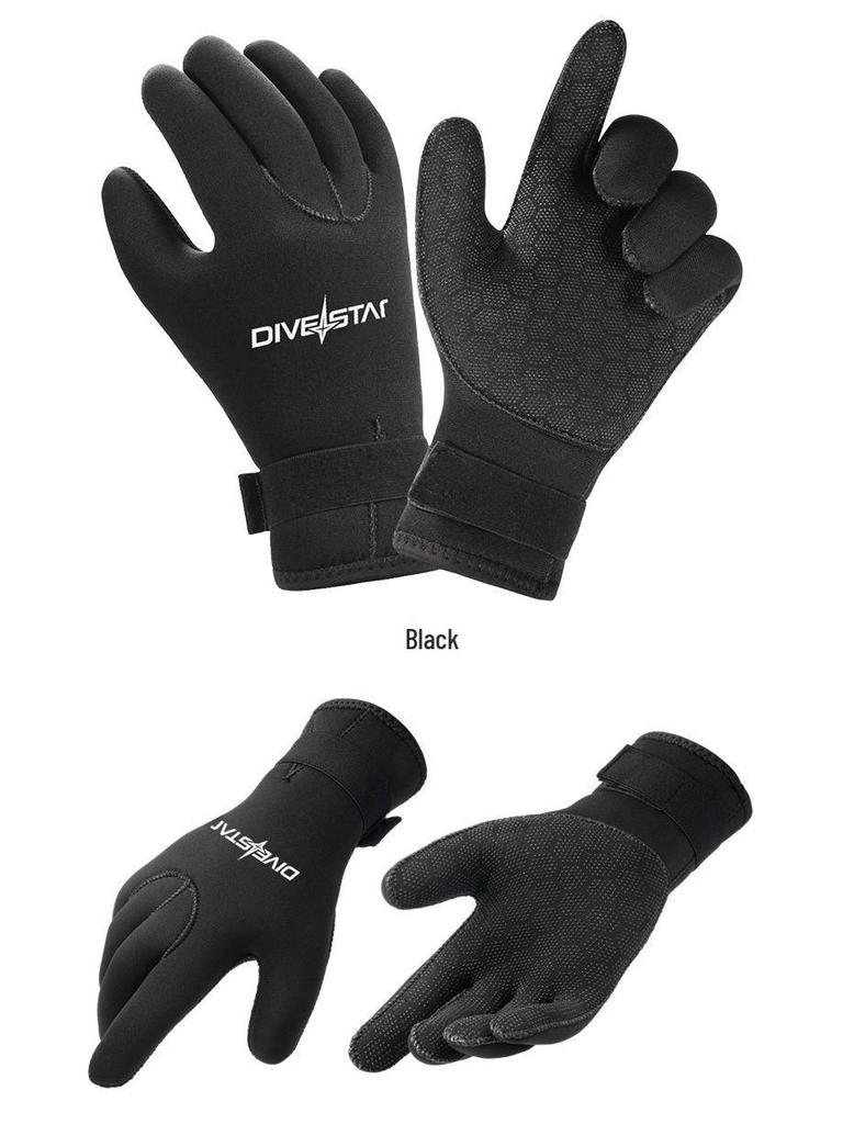 Spot 3mm Non-Slip Diving Gloves - Cut-Resistant, Warm, Wear-Resistant for Surfing, Snorkeling, Winter Swimming, and Fishing.