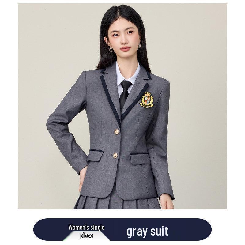 2026 Spring/Autumn College-Style Professional Suit Set for Men & Women - Student JK Uniform & Workwear