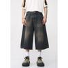 Herren Denim Jeans Cropped Hosen Mittlere Taille Knielang Lässig Locker Sommer Kurzer Stil Hohe Qualität Personalisierbar Waschbar Streetwear Kleidung